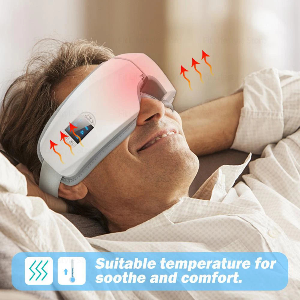 Wrapture heated eye massager air-pressure massage
