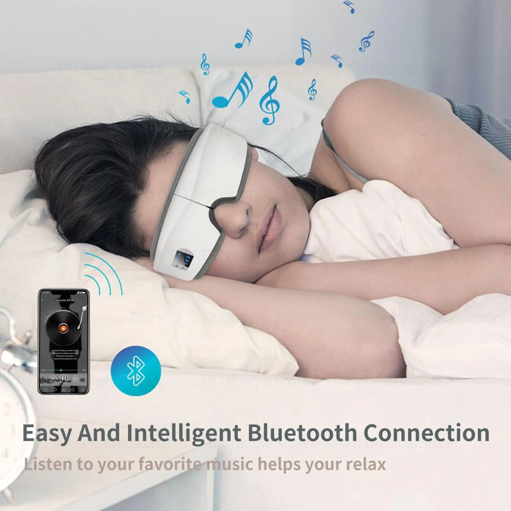 Wrapture heated eye massager with Bluetooth music