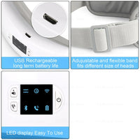 Wrapture heated eye massager folded for travel