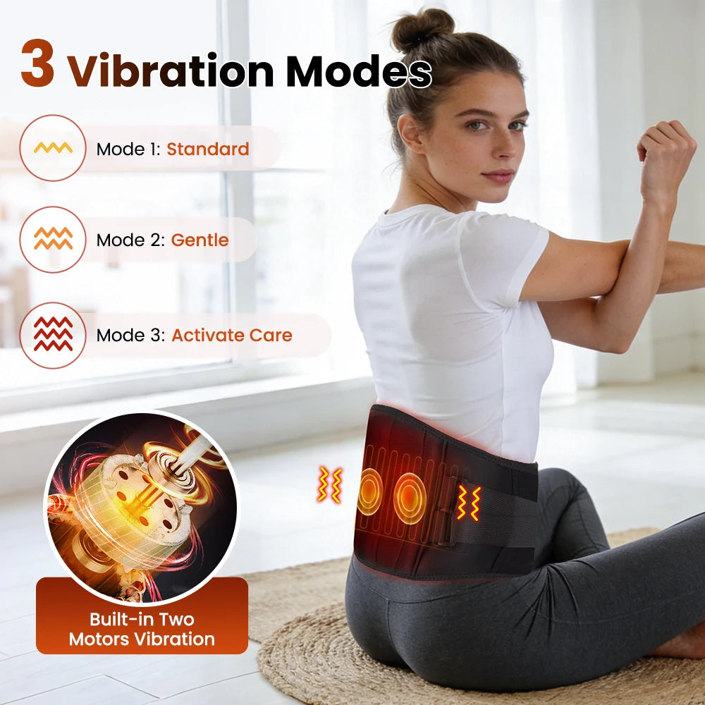 Wrapture heated back belt features